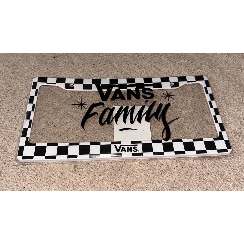 Vans license plate cover